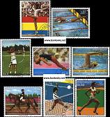 *Známky Paraguaj 1976 Olympijske leto razítkovaná séria - Kliknutím na obrázok zatvorte -
